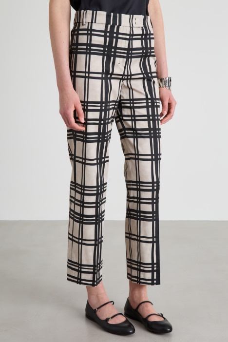 Pantaloni in cotone stampati