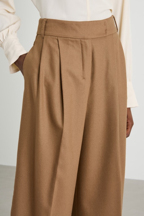 Pantalón ancho de franela