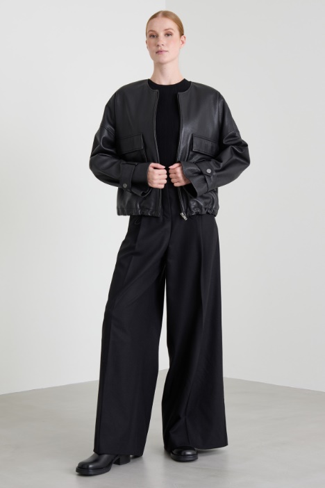 Flannel wide-leg trousers Intrend