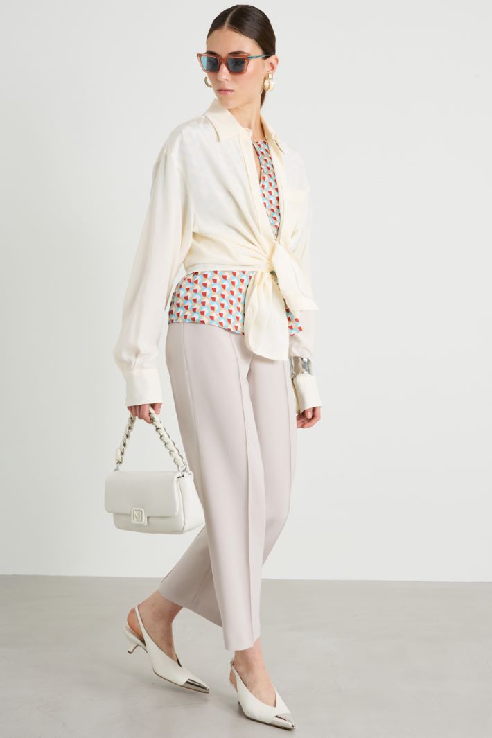 Straight cady trousers Intrend