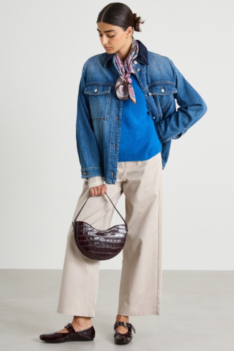 Pantalone 5 tasche in gabardina Intrend