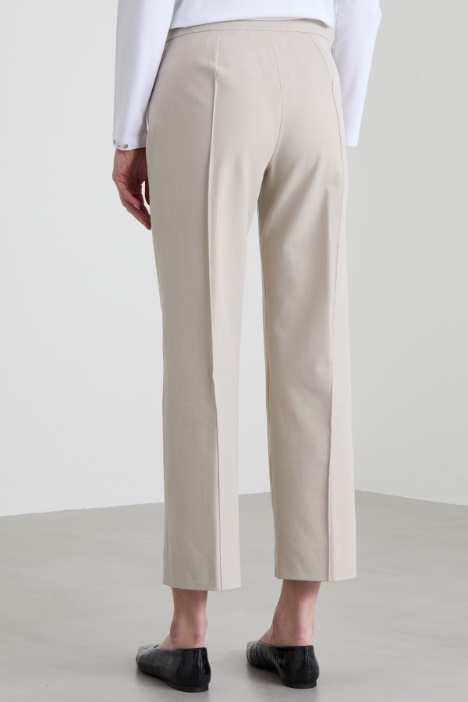 Pantaloni in tessuto diagonale