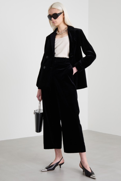 Pantaloni ampi in velluto Intrend