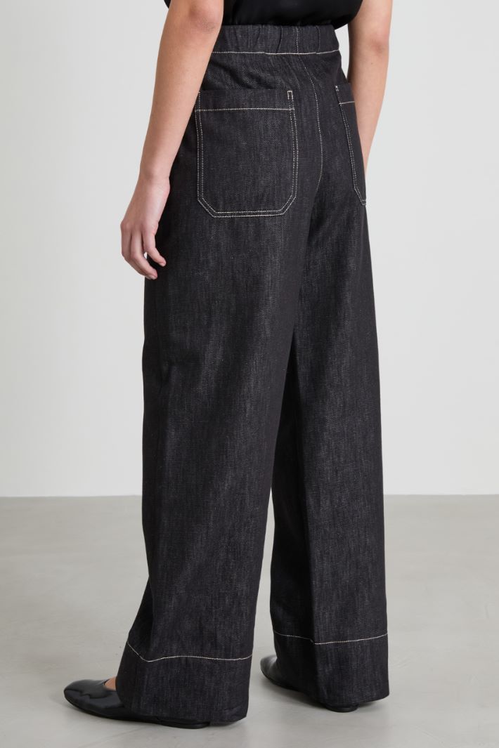 Denim trousers Intrend - 3