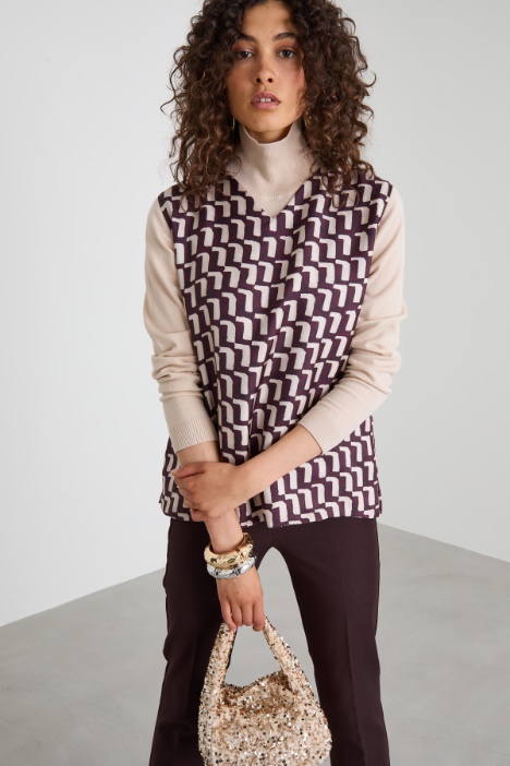 Reversible silk top Intrend