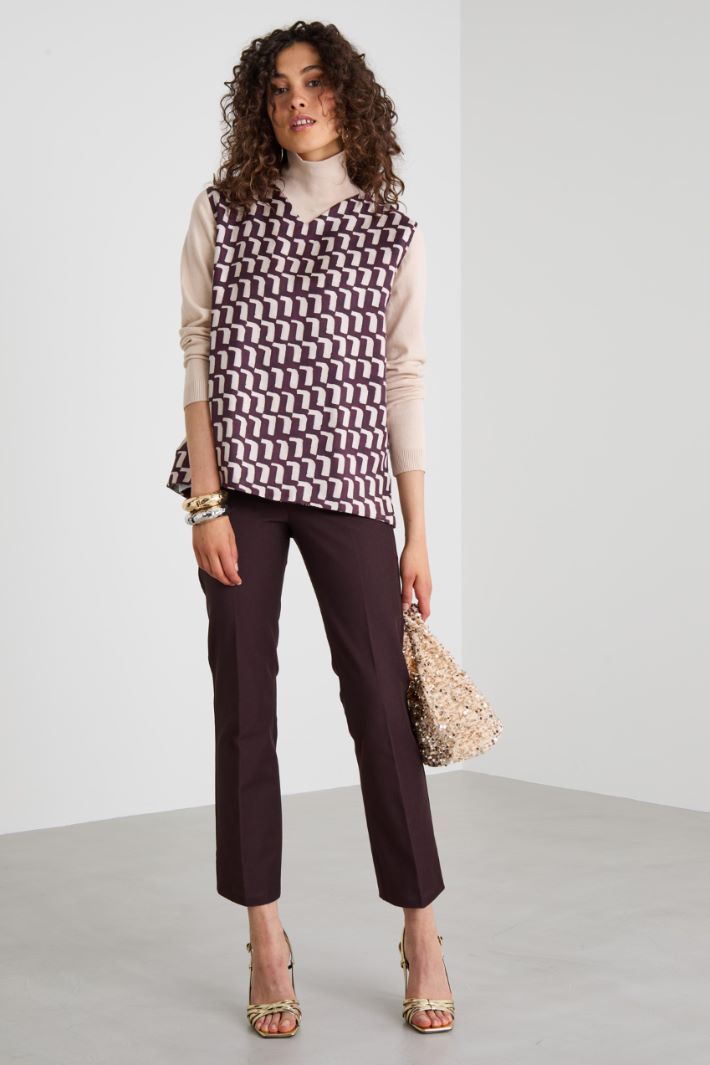 Reversible silk top Intrend - 3