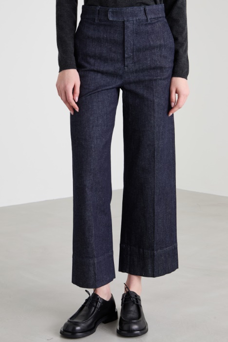 Pantalón en denim elástico