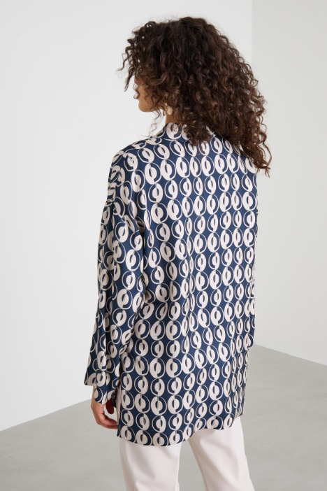 Camicia reversibile in seta