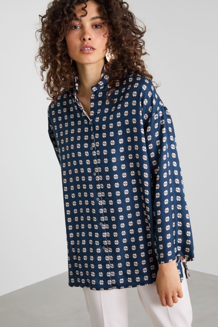 Reversible silk shirt Intrend - 5