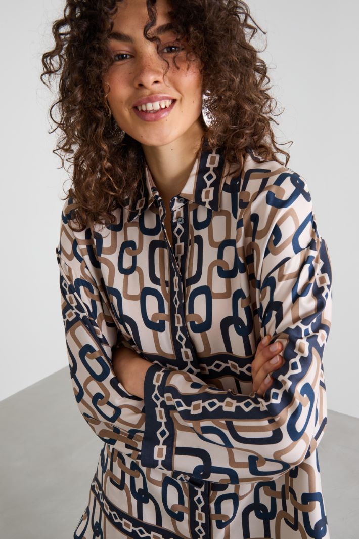 Reversible silk shirt Intrend - 4