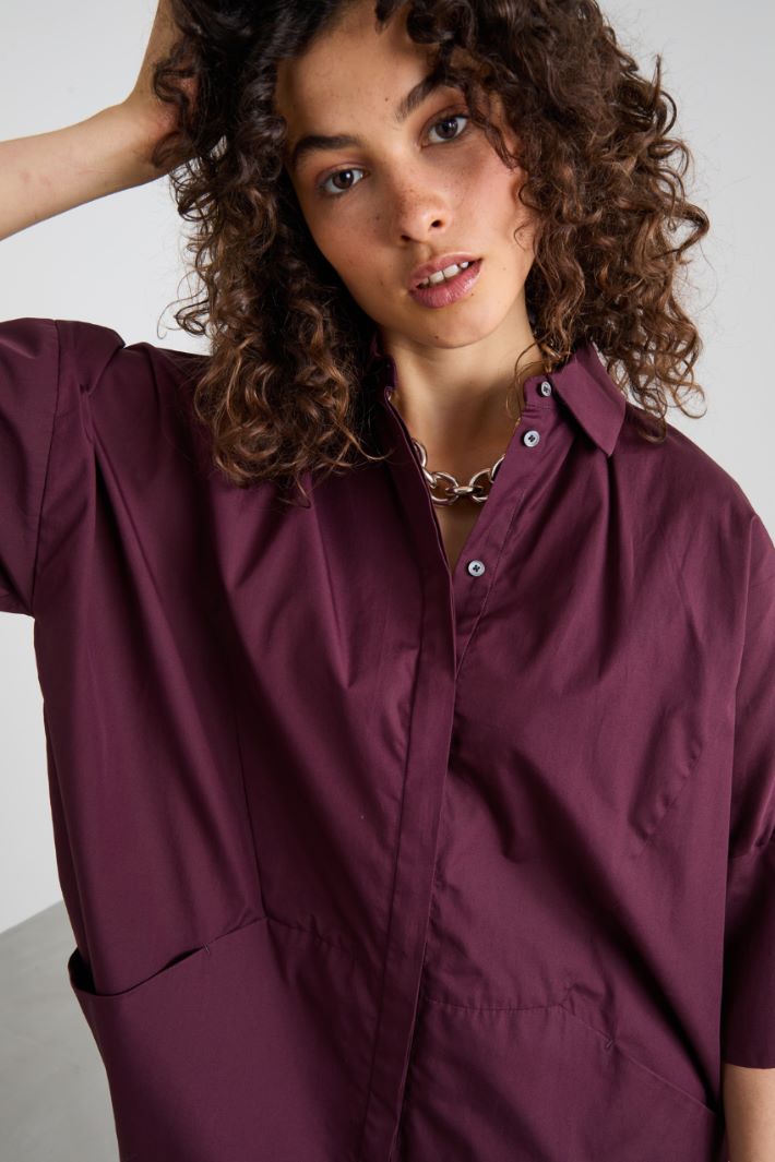 Cotton poplin tunic Intrend - 4