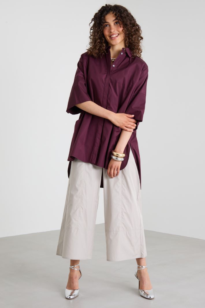 Cotton poplin tunic Intrend - 3