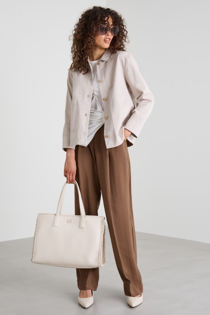 Cotton gabardine jacket Intrend - 3