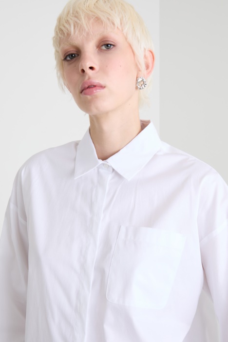 Camicia in twill di cotone