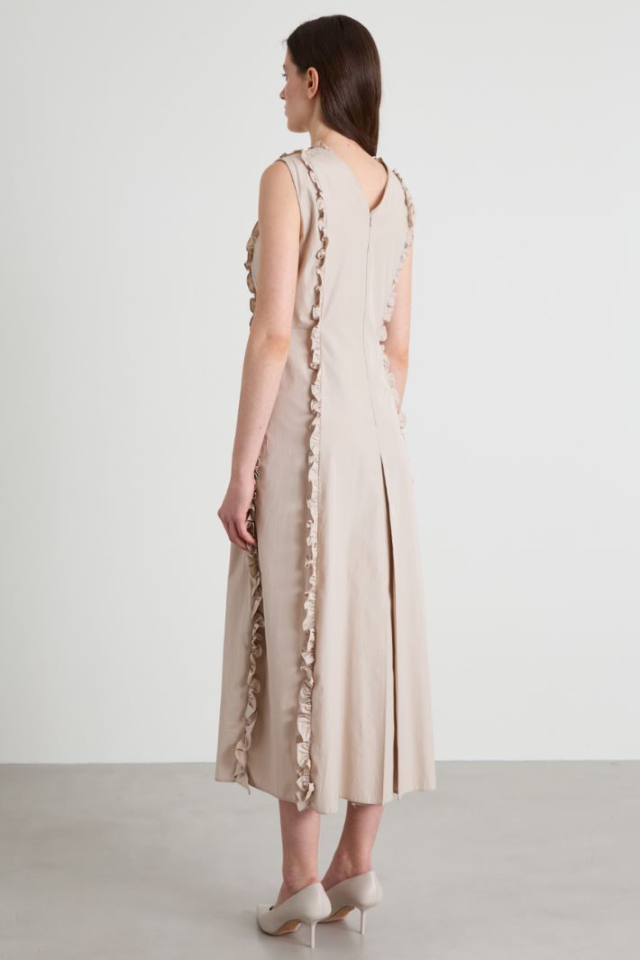Poplin dress with frills Intrend - 3