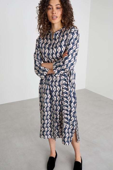 Abito in seta stampata