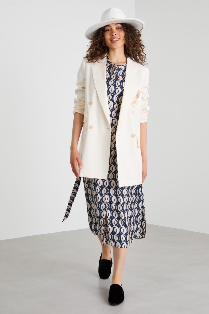 Printed silk dress Intrend