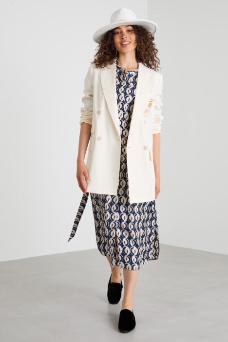 Printed silk dress Intrend