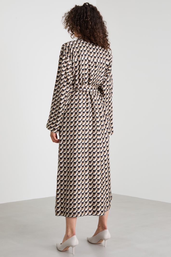Silk shirt dress Intrend - 3