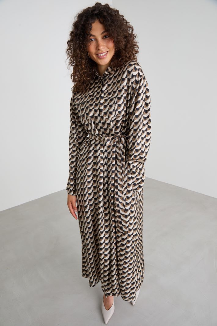 Silk shirt dress Intrend - 2