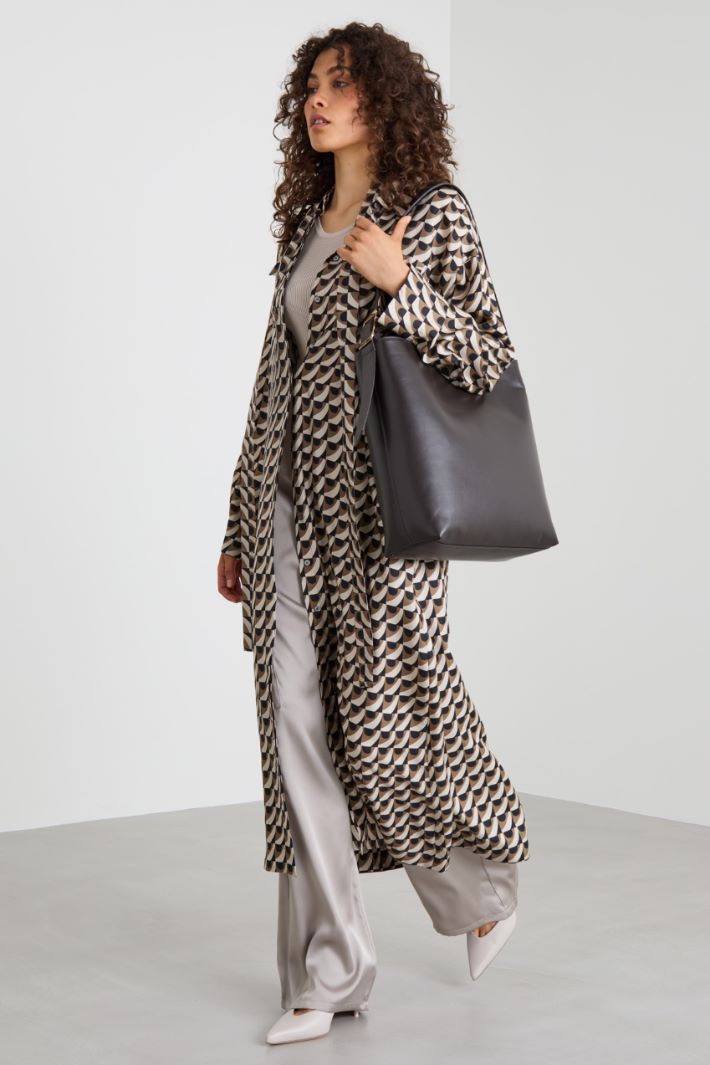 Silk shirt dress Intrend