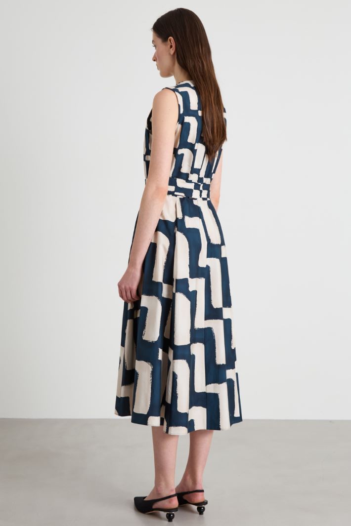 Cotton poplin dress Intrend - 3
