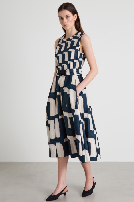 Abito in popeline di cotone