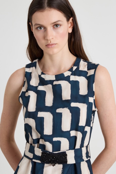 Abito in popeline di cotone