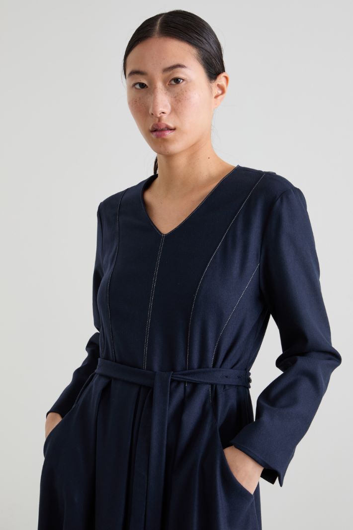 Pleated flannel dress Intrend - 4