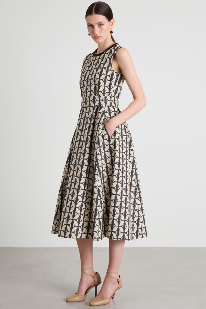Abito in jacquard di cotone Intrend - 2
