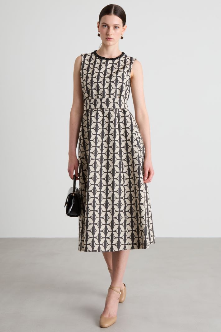 Abito in jacquard di cotone Intrend