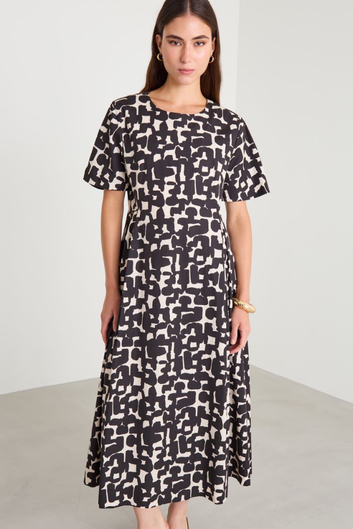 Abito midi in cotone stampato Intrend - 2