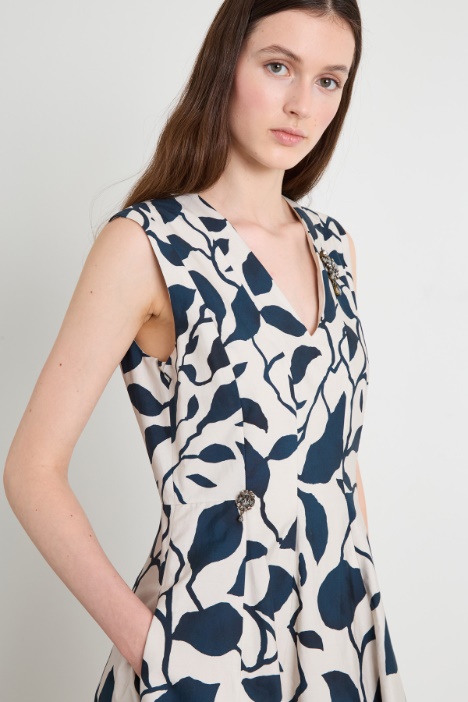 Abito in popeline di cotone