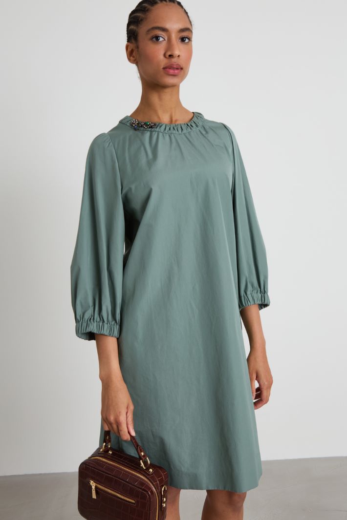 Vestido de popelina recto Intrend - 2