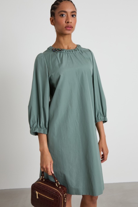 Abito dritto in popeline