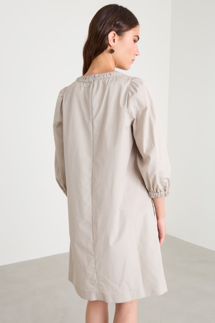 Vestido de popelina recto Intrend - 3
