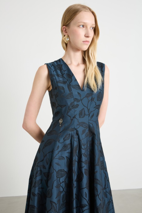 Abito in cotone jacquard