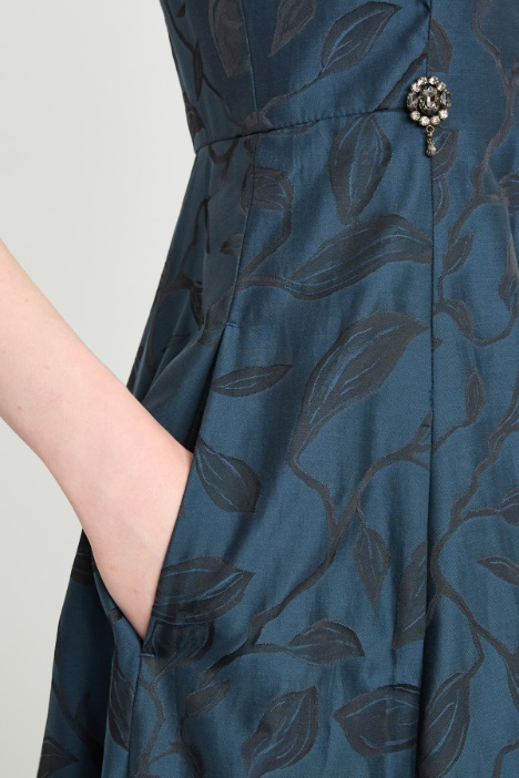 Abito in cotone jacquard