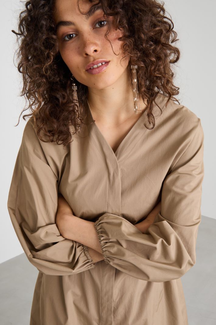 Vestido de popelina de algodón Intrend - 4