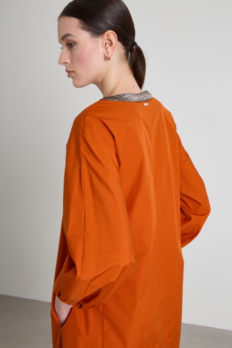 Vestido de popelina de algodón