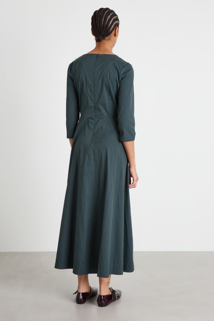 Vestido evasé de popelina  Intrend - 3
