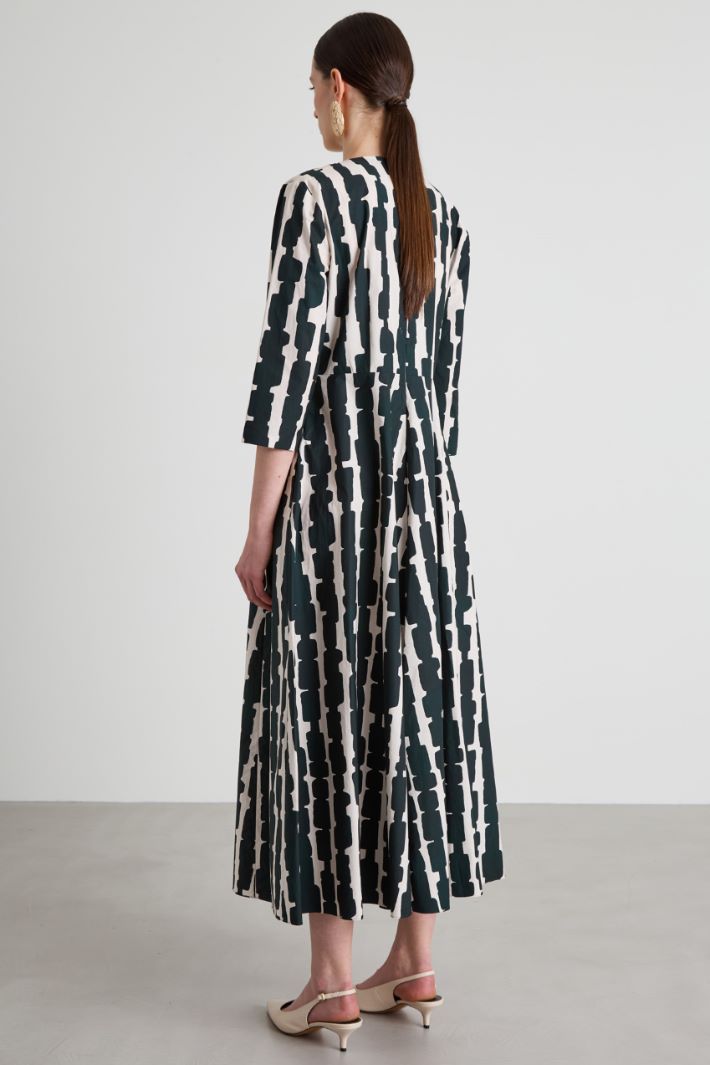 Vestido de popelina estampado Intrend - 3