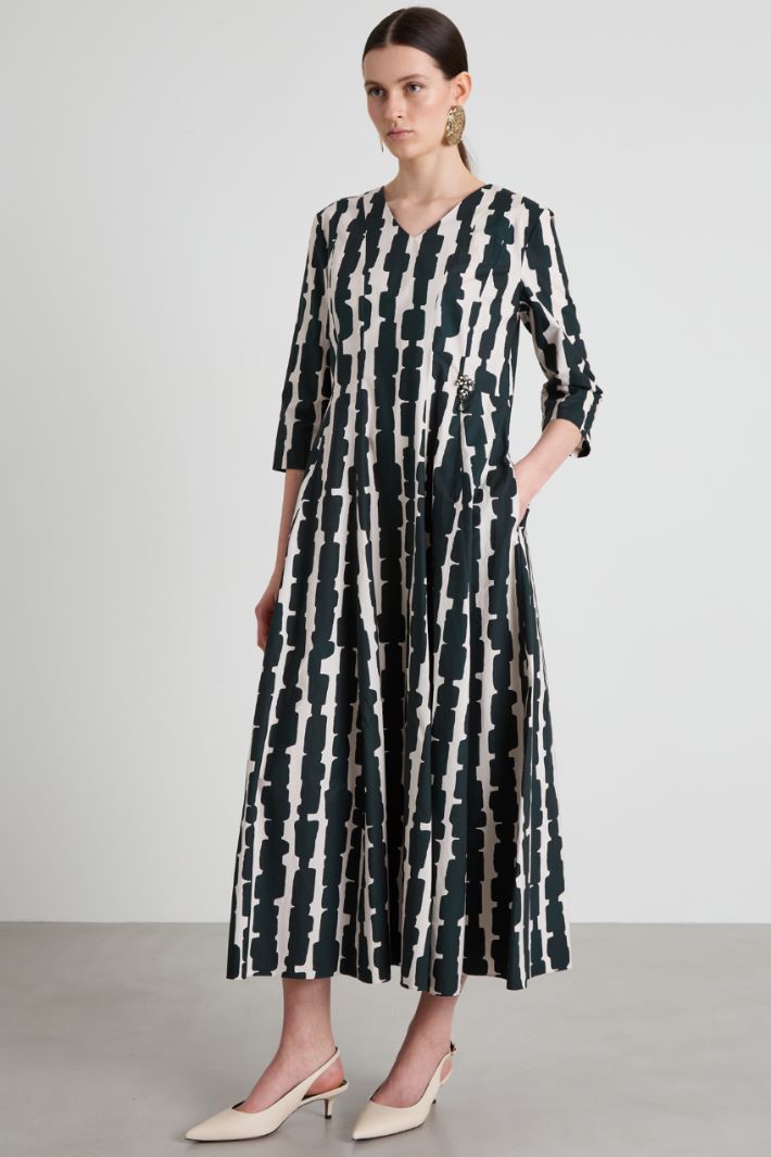 Vestido de popelina estampado Intrend - 2