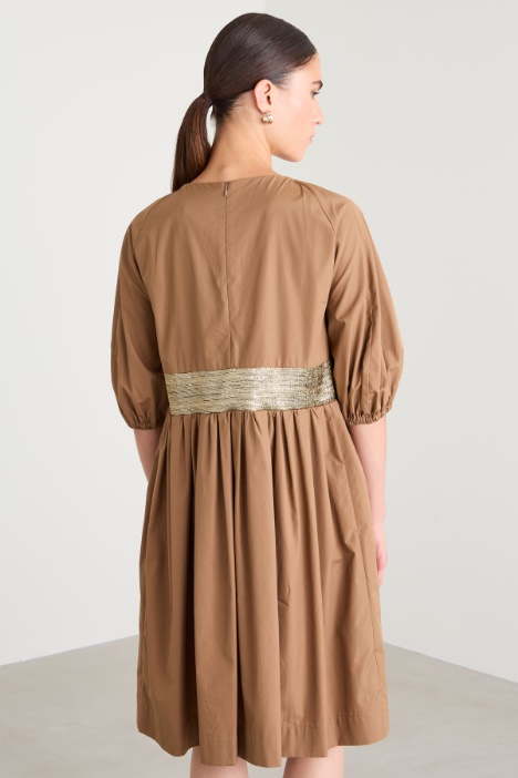 Vestido corto de algodón