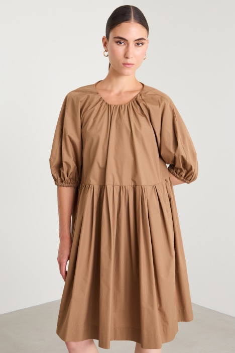 Vestido corto de algodón