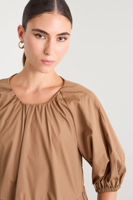 Vestido corto de algodón