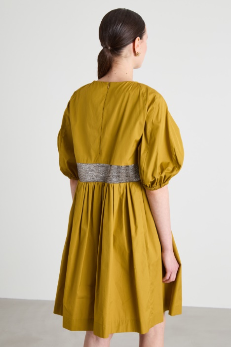 Vestido corto de algodón