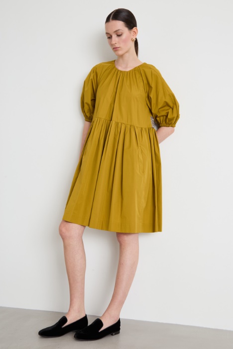 Vestido corto de algodón