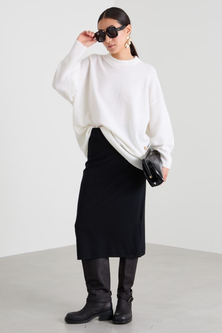 Straight wool skirt Intrend