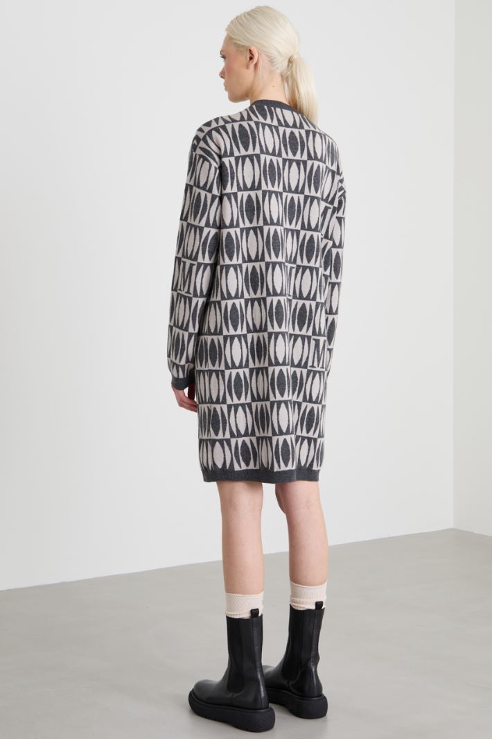 Jacquard knit dress Intrend - 3
